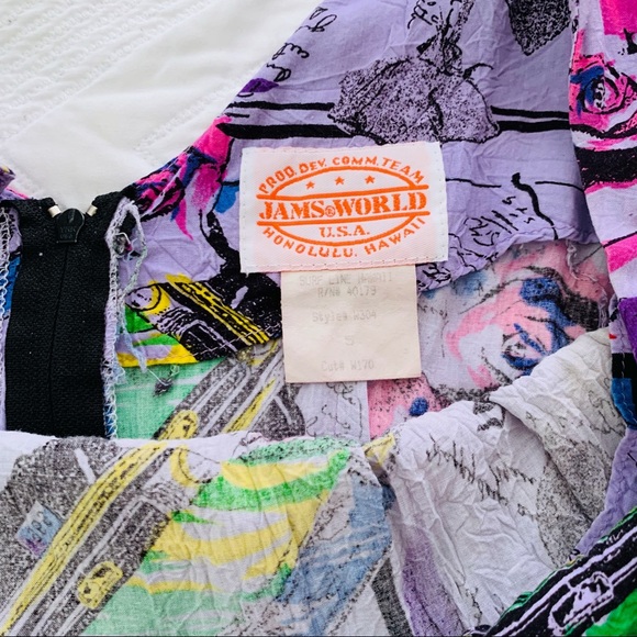 Jams World Vintage Purple Tank Mini dress Mustang Rose - Picture 9 of 11